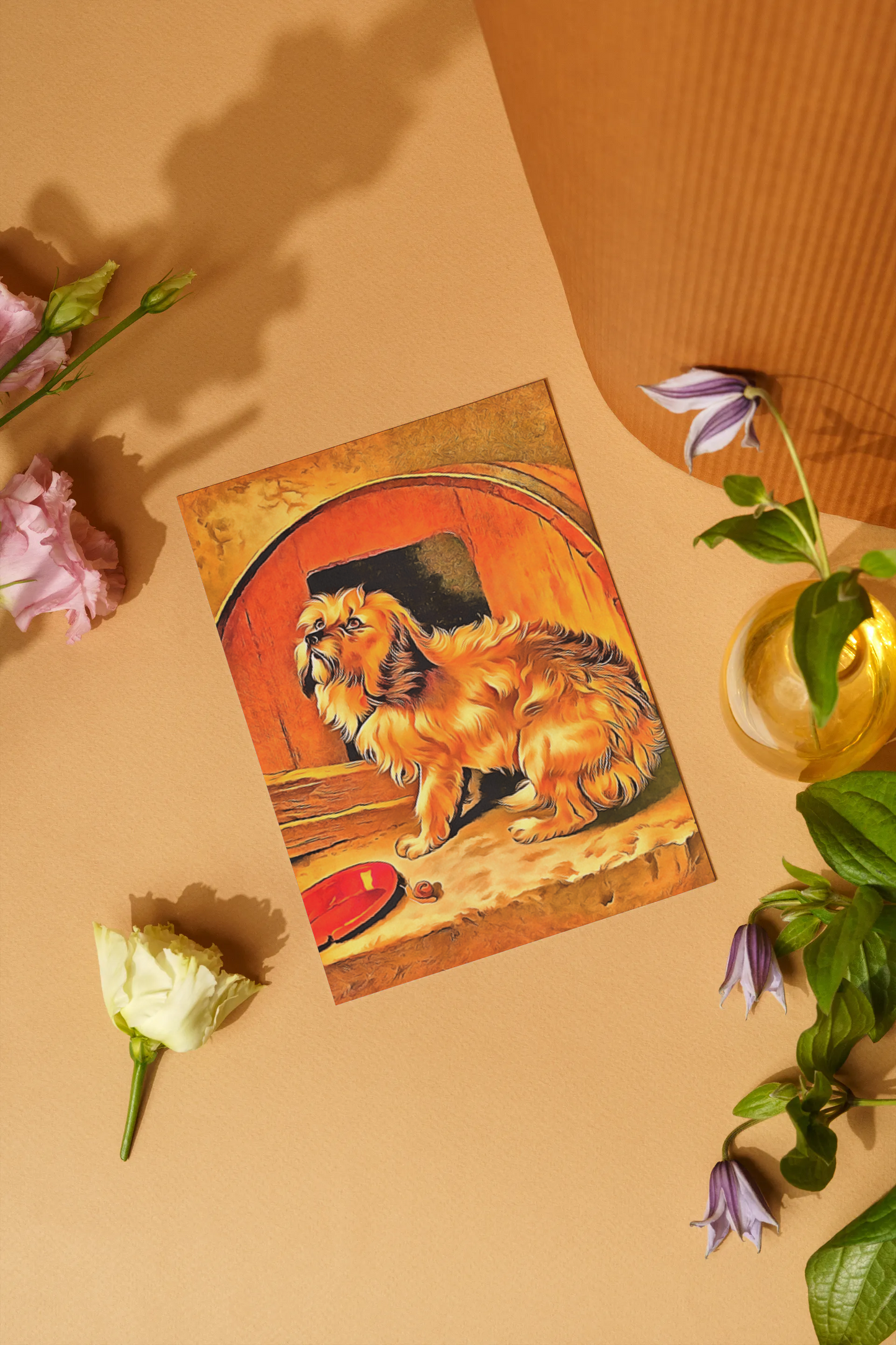 Any occasion greeting Card, blank inside, write anything, dog, design 20