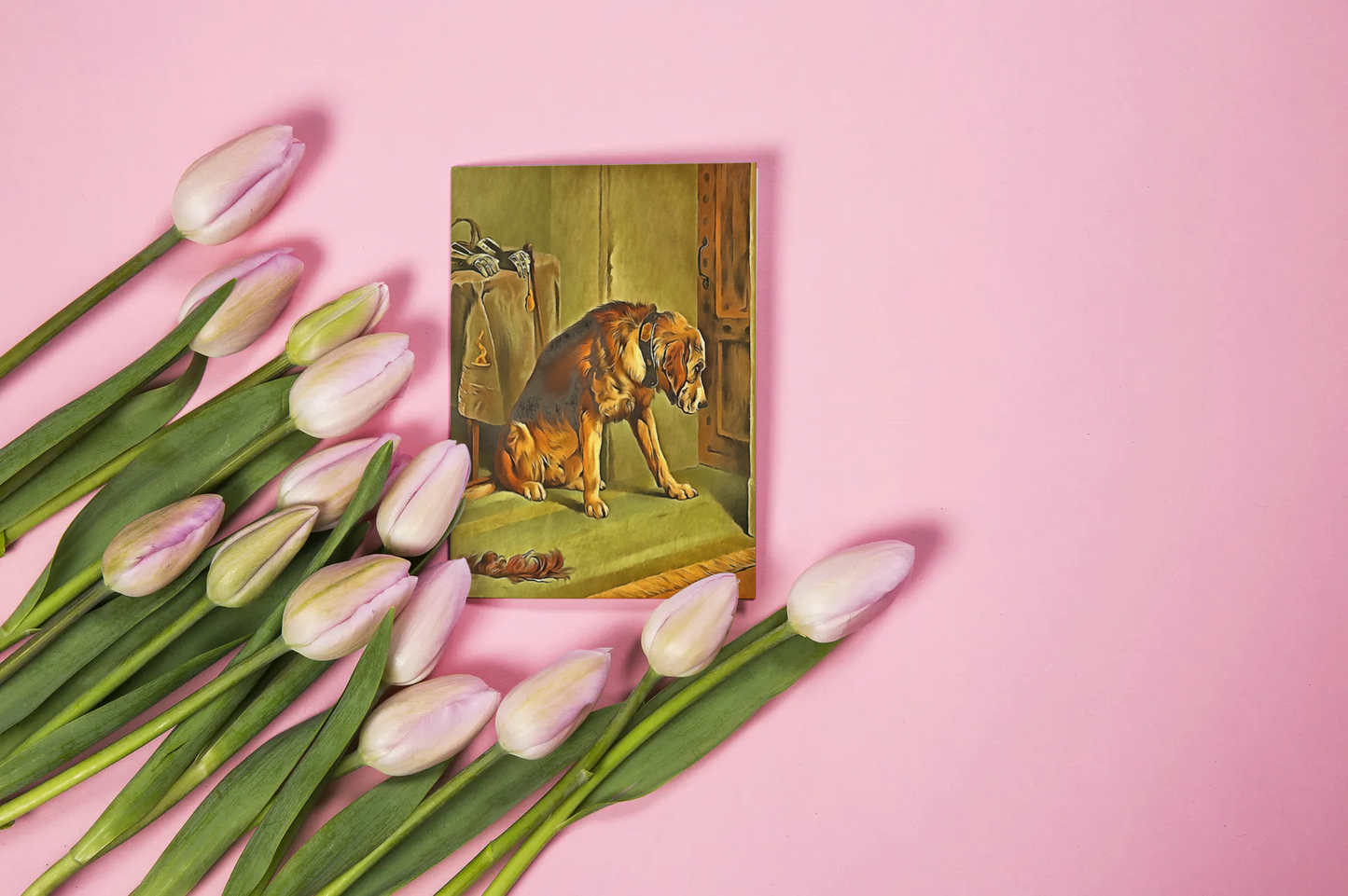 Any occasion greeting Card, blank inside, write anything, dog, design 26