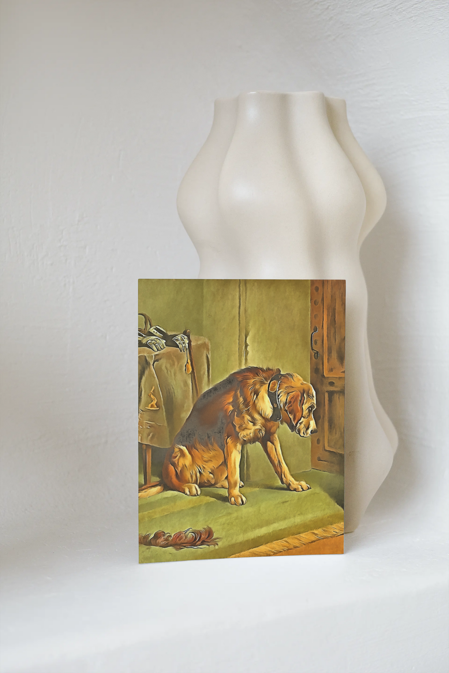 Any occasion greeting Card, blank inside, write anything, dog, design 26