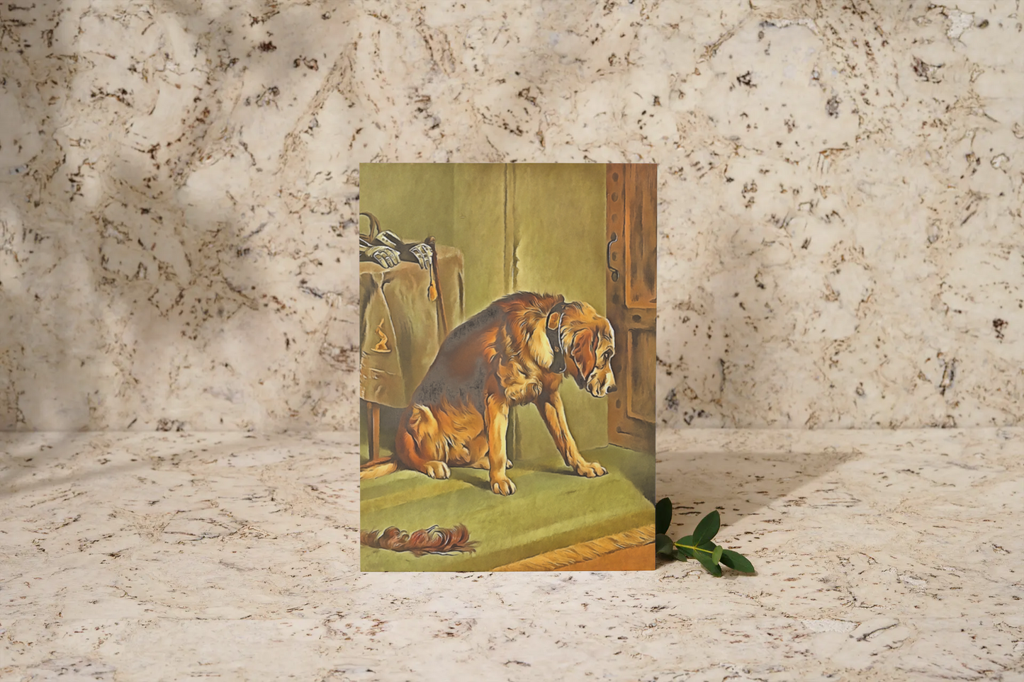 Any occasion greeting Card, blank inside, write anything, dog, design 26