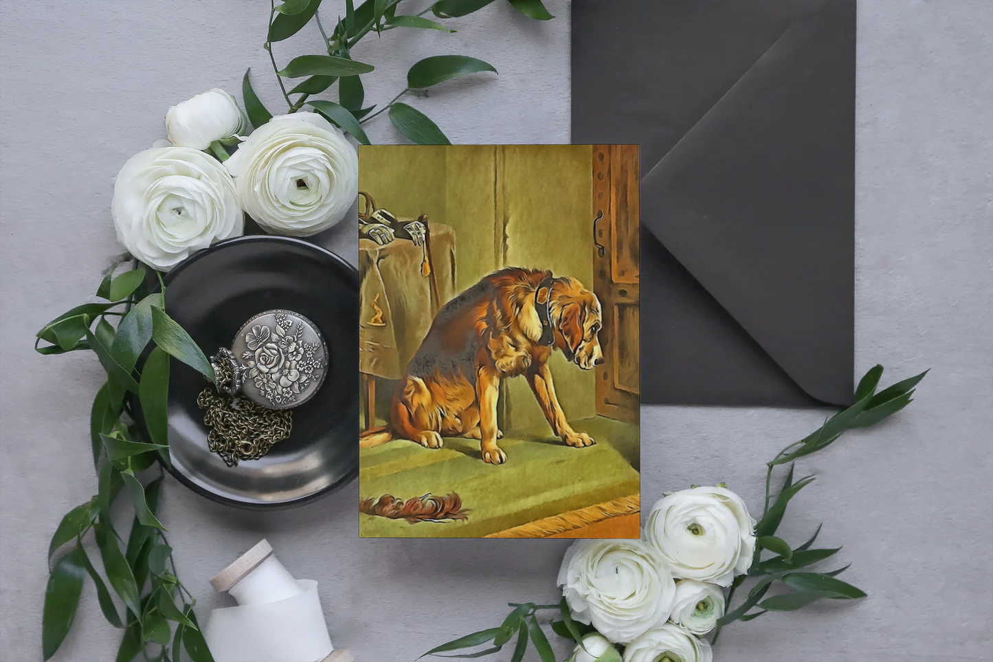 Any occasion greeting Card, blank inside, write anything, dog, design 26