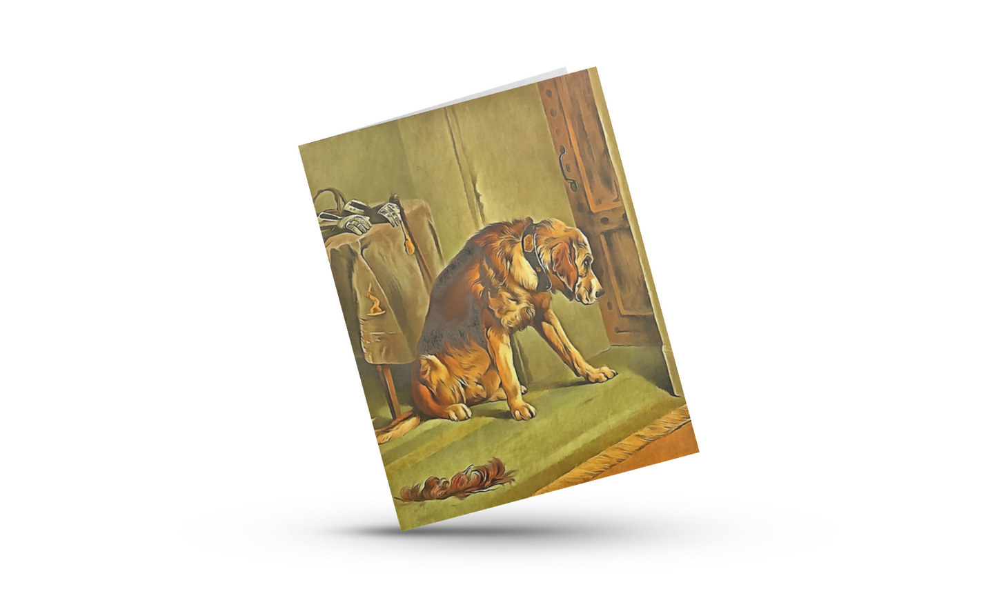Any occasion greeting Card, blank inside, write anything, dog, design 26
