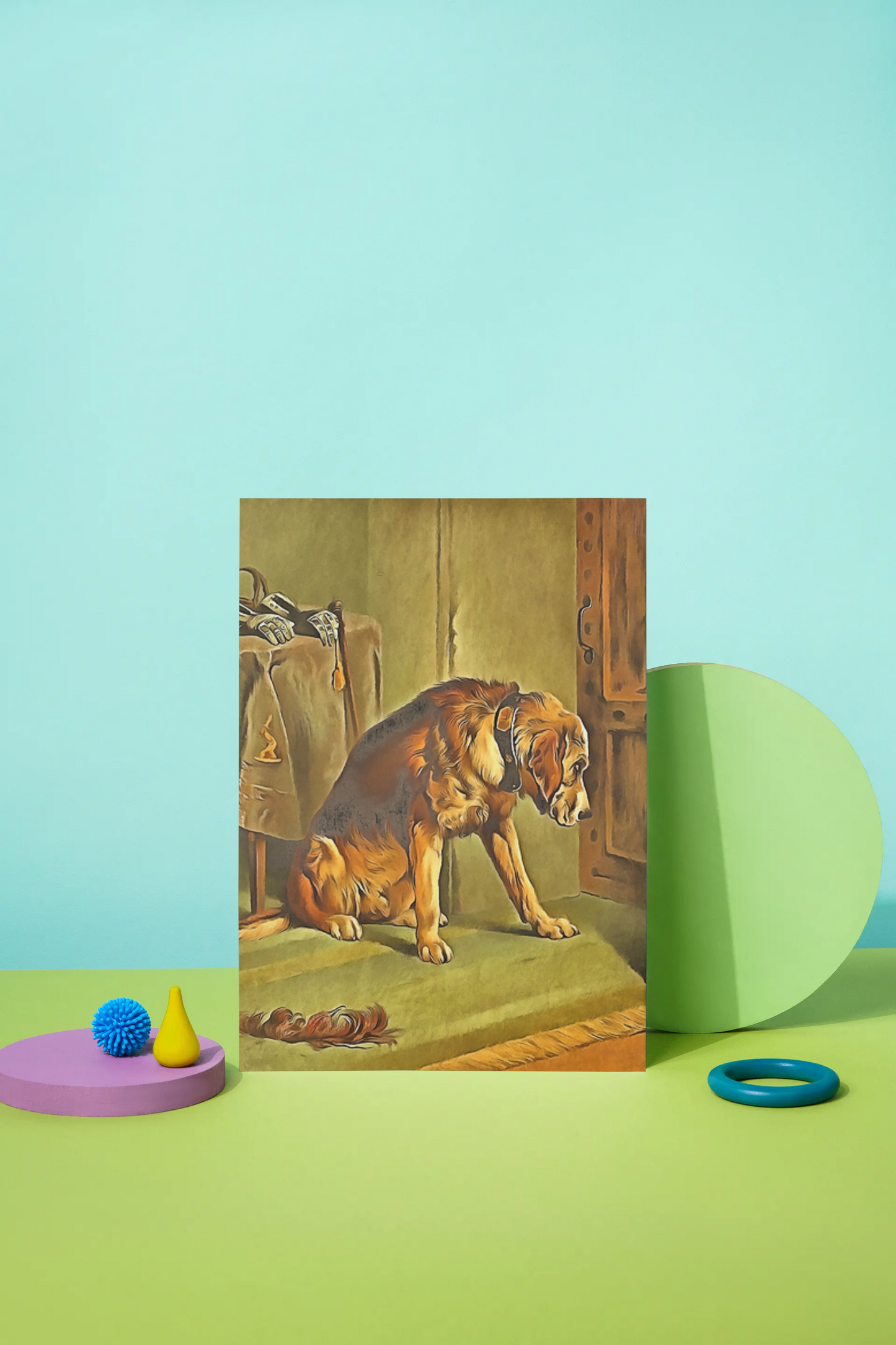 Any occasion greeting Card, blank inside, write anything, dog, design 26