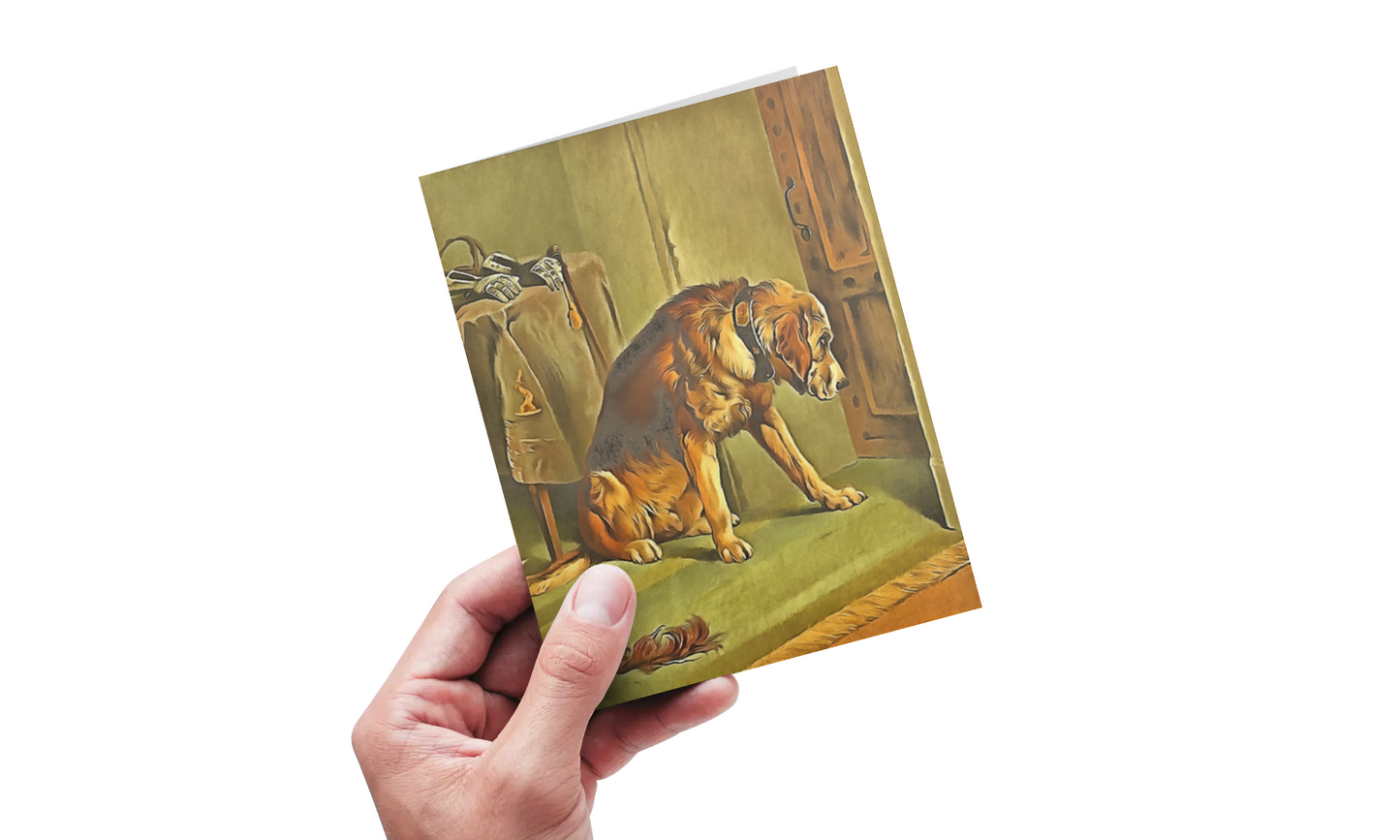 Any occasion greeting Card, blank inside, write anything, dog, design 26