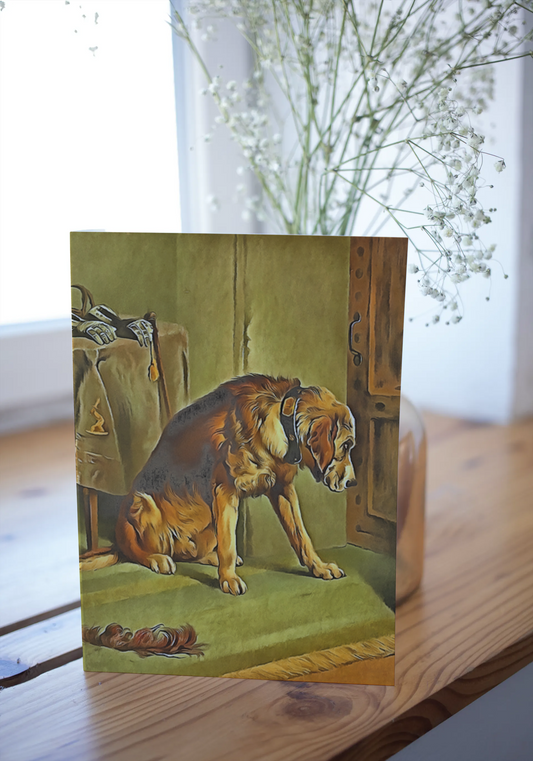 Any occasion greeting Card, blank inside, write anything, dog, design 26