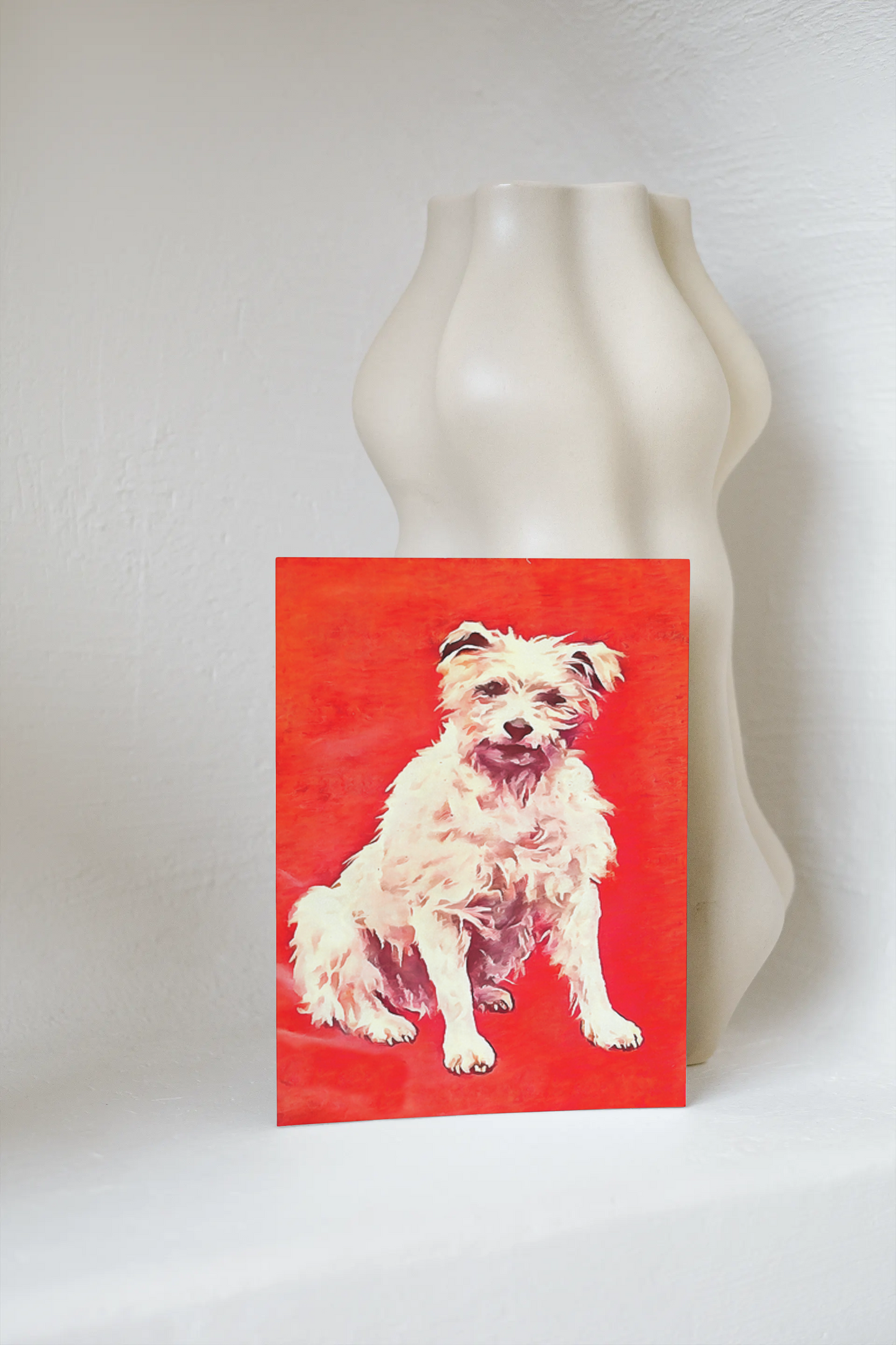 Any occasion greeting Card, blank inside, write anything, dog, design 29