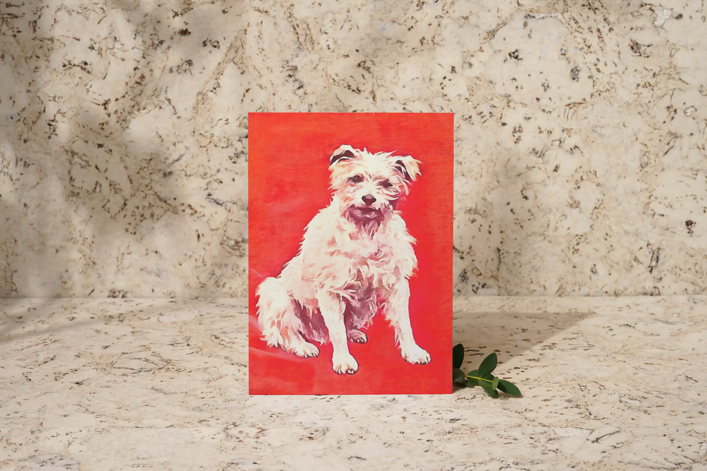 Any occasion greeting Card, blank inside, write anything, dog, design 29