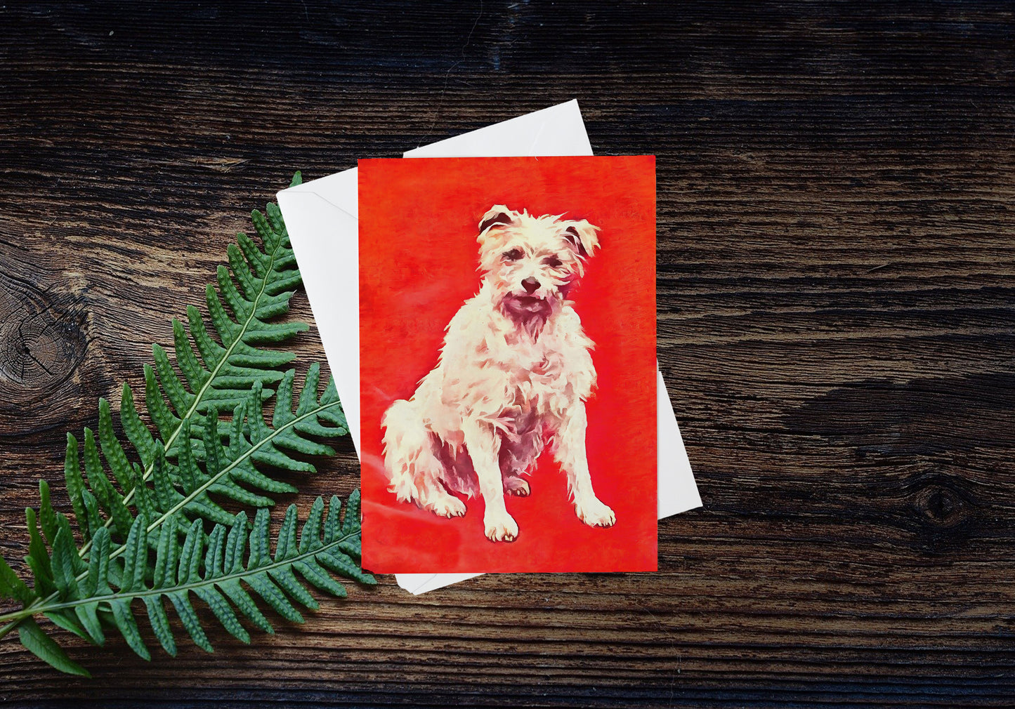 Any occasion greeting Card, blank inside, write anything, dog, design 29