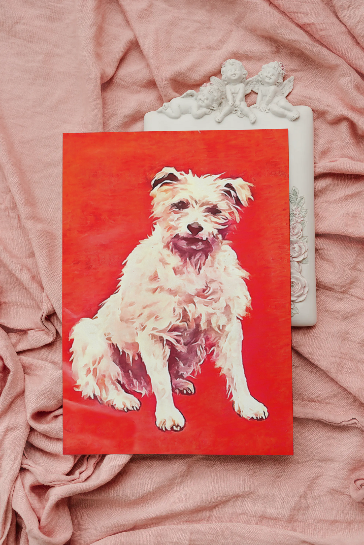 Any occasion greeting Card, blank inside, write anything, dog, design 29