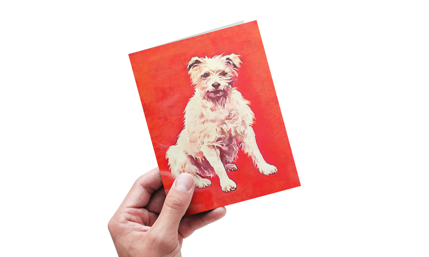 Any occasion greeting Card, blank inside, write anything, dog, design 29