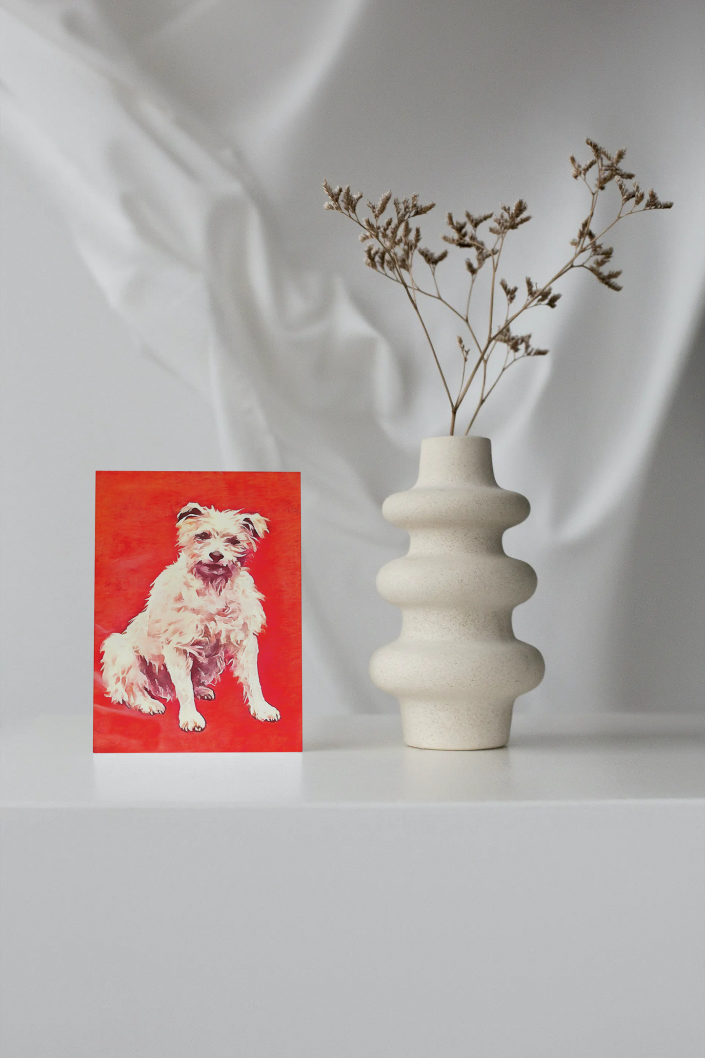 Any occasion greeting Card, blank inside, write anything, dog, design 29