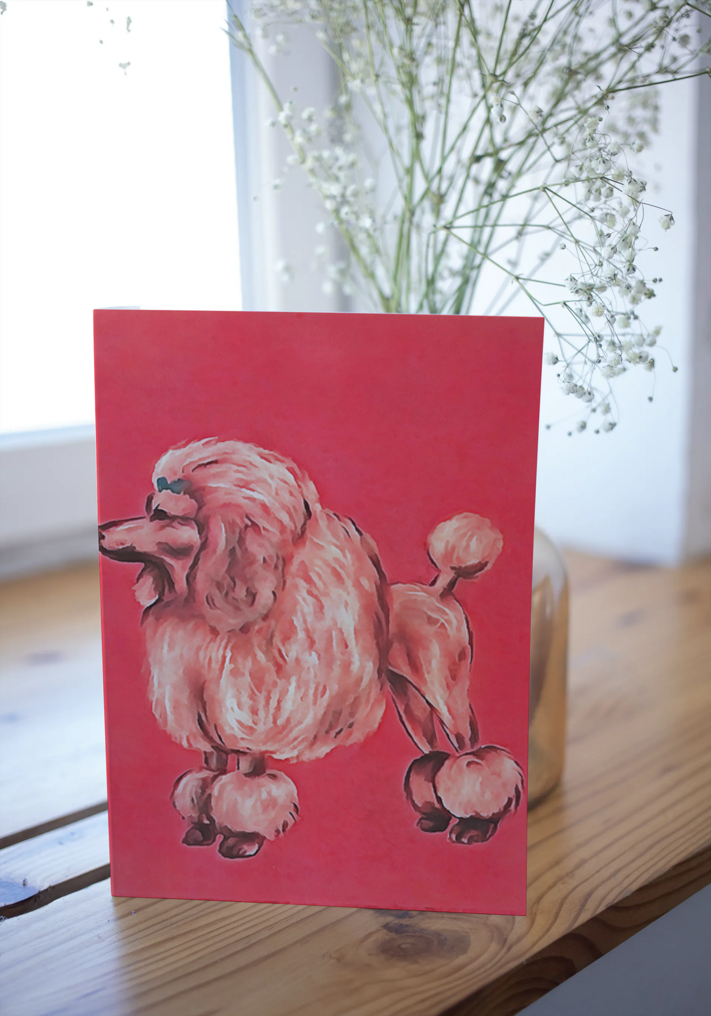 Any occasion greeting Card, blank inside, write anything, dog, design 30