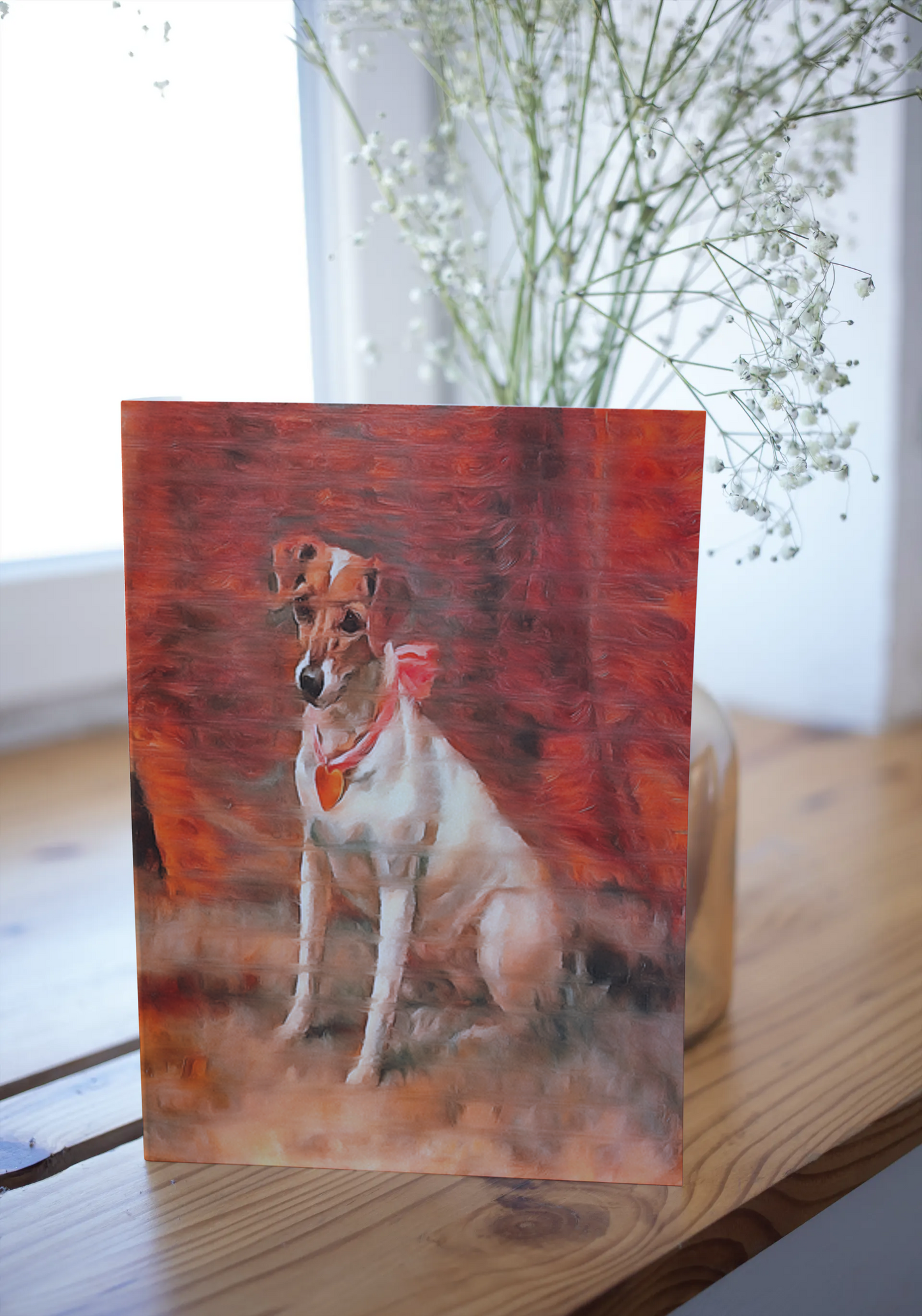 Any occasion greeting Card, blank inside, write anything, dog, design 7