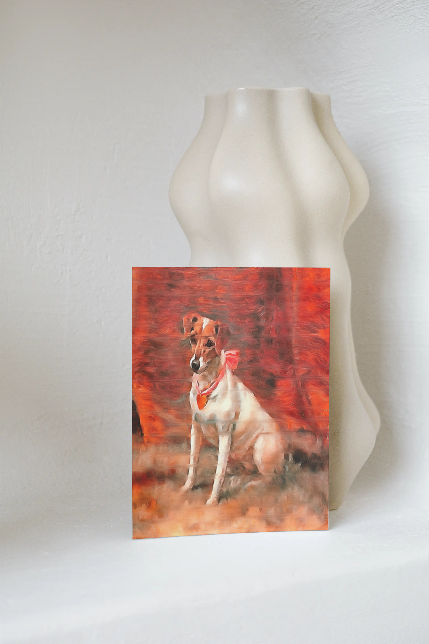 Any occasion greeting Card, blank inside, write anything, dog, design 7