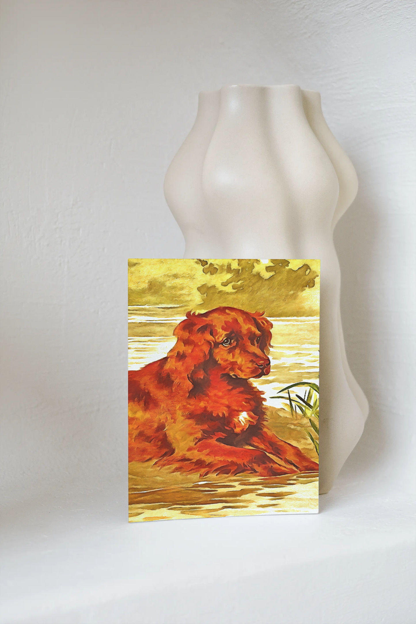 Any occasion greeting Card, blank inside, write anything, dog, design 19