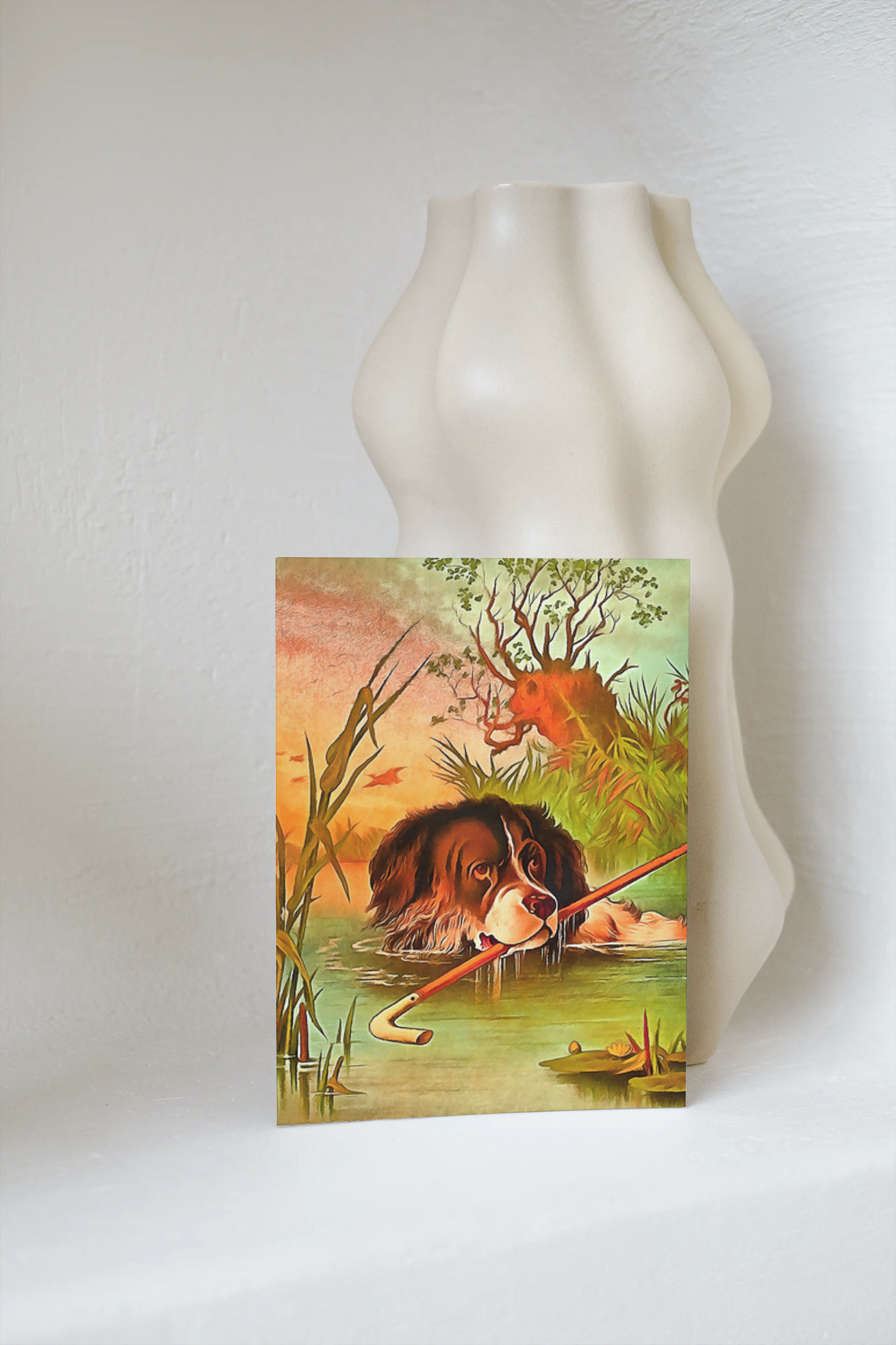 Any occasion greeting Card, blank inside, write anything, dog, design 16