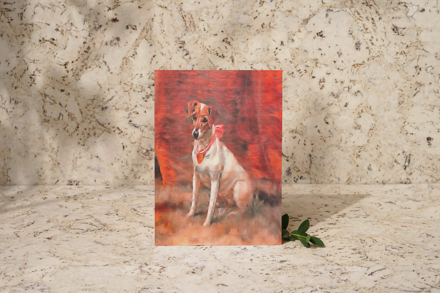 Any occasion greeting Card, blank inside, write anything, dog, design 7