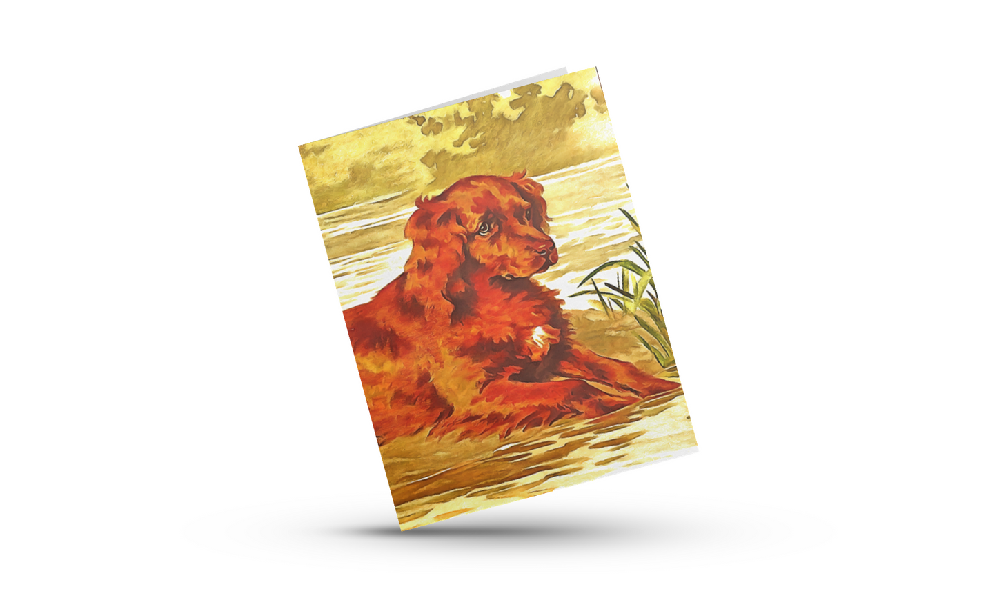 Any occasion greeting Card, blank inside, write anything, dog, design 19