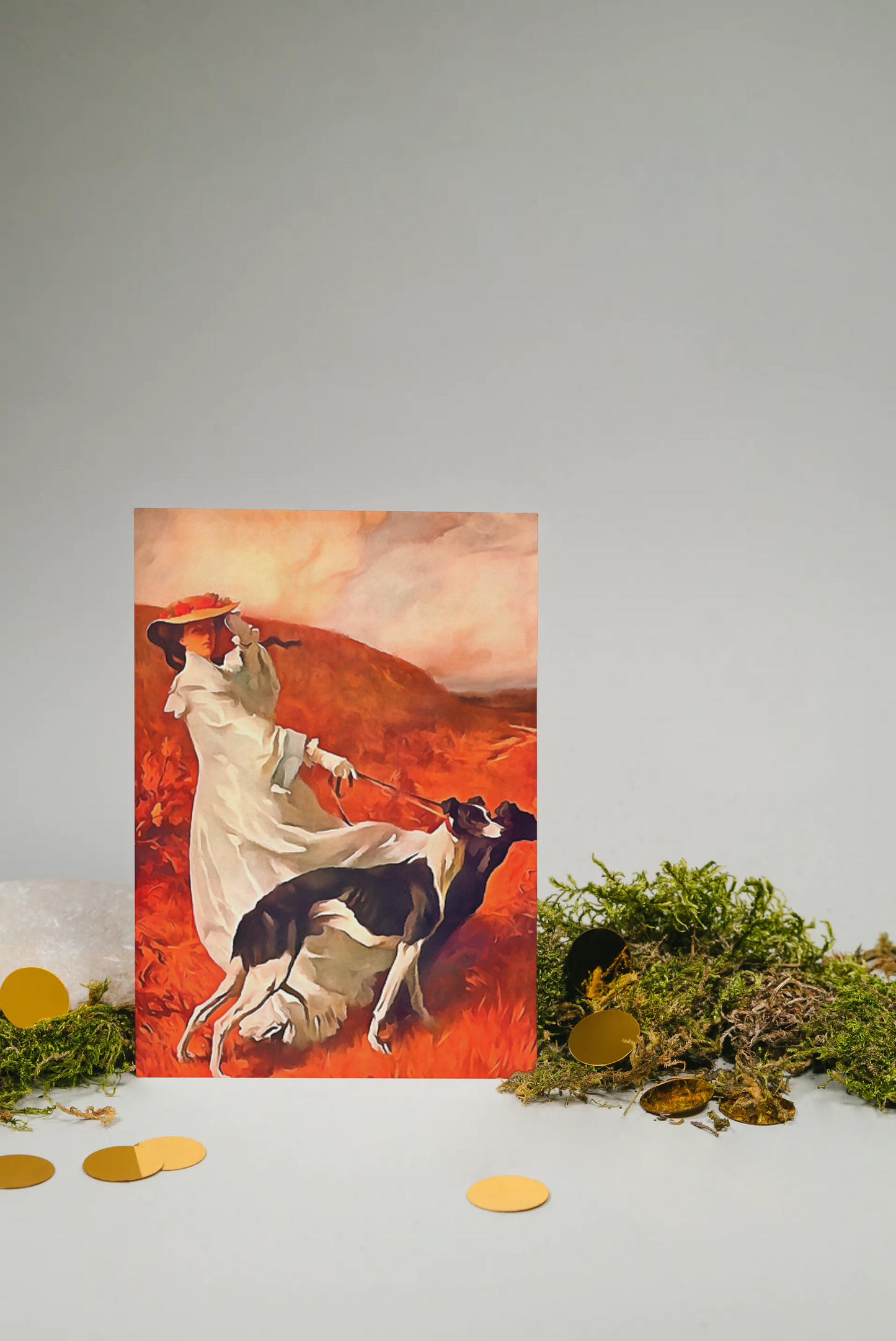 Any occasion greeting Card, blank inside, say anything, dog, design 15