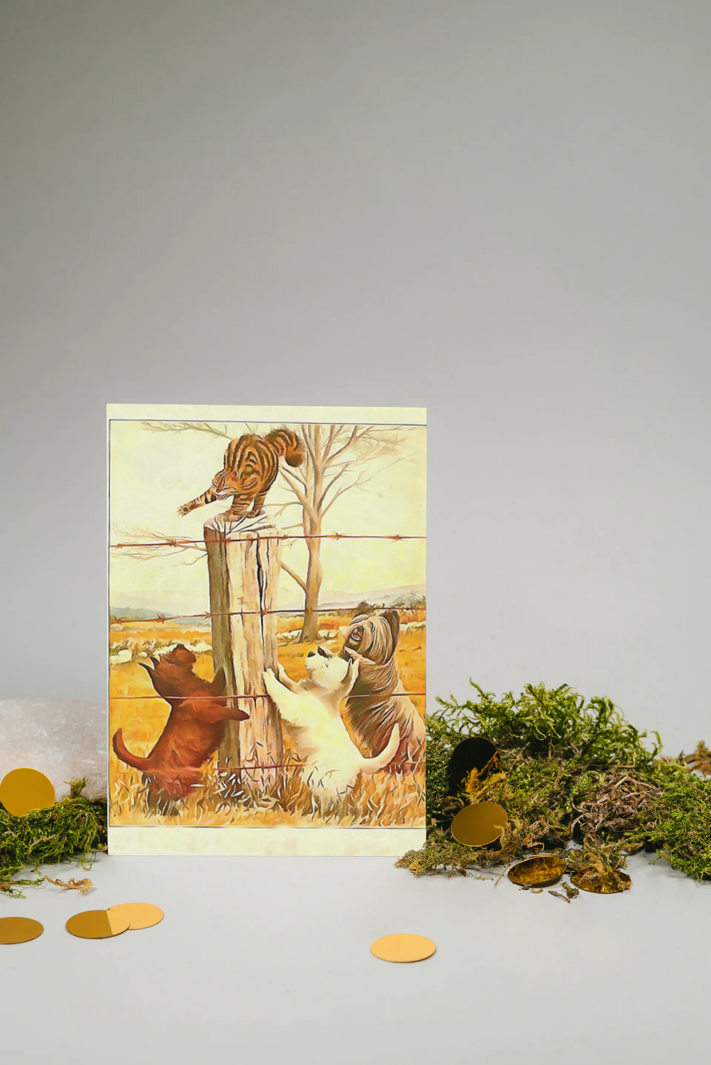 Any occasion greeting Card, blank inside, write anything, dog, terrier, design 13