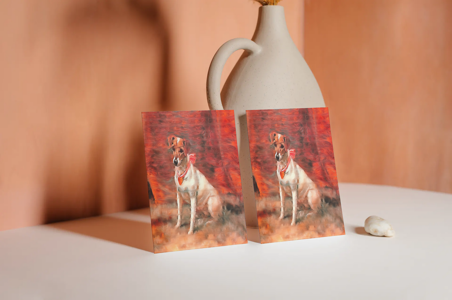 Any occasion greeting Card, blank inside, write anything, dog, design 7