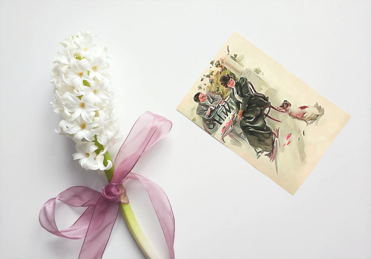 Any occasion greeting Card, blank inside, write anything, foxhound dog, design 10