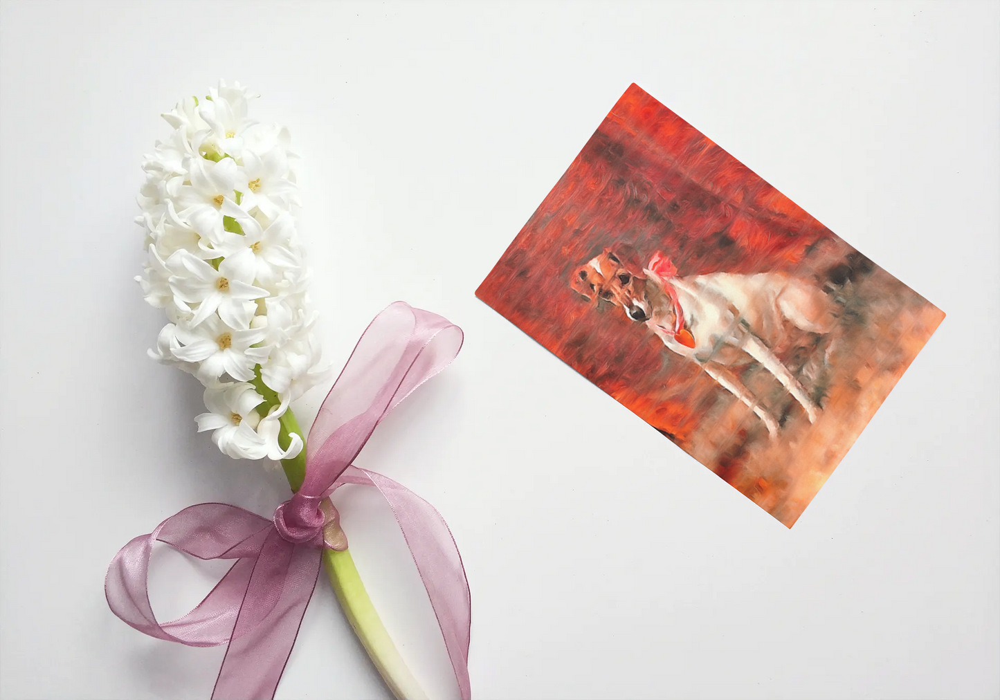 Any occasion greeting Card, blank inside, write anything, dog, design 7